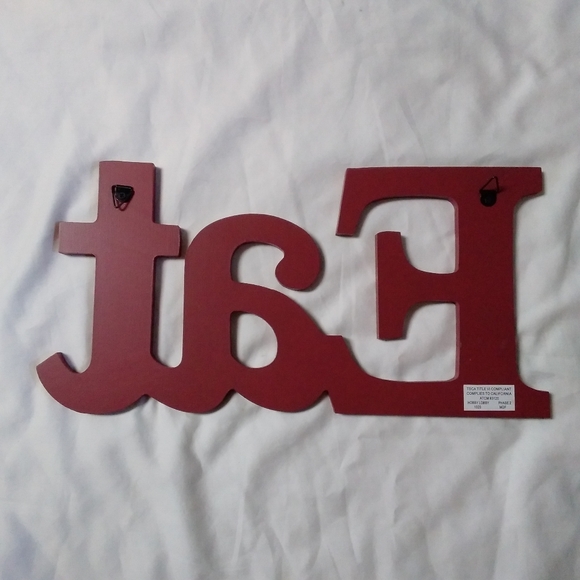 Rustic Red Wall Decor Sign - Picture 2 of 4